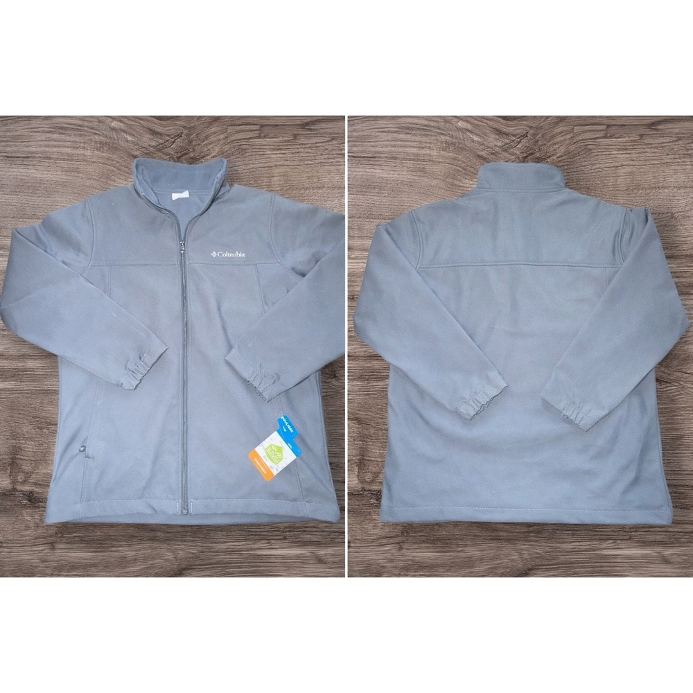 Columbia Bowen Lake II Softshell Jacket Men's Small Medium Gray NWT Full Zip
